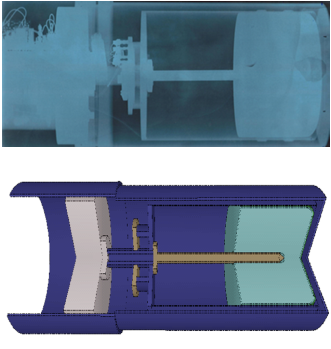 MCNP model of a detector